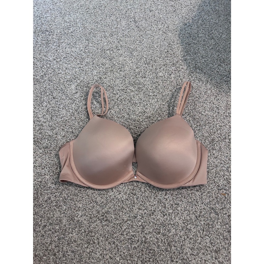 Victorias Secret Very Sexy Push-Up Bra‎ 38C Tan Nude Rhinestone Underwire Padded